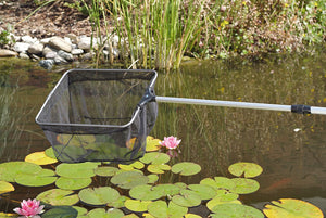 Avoid getting wet when clearing your pond this Autumn